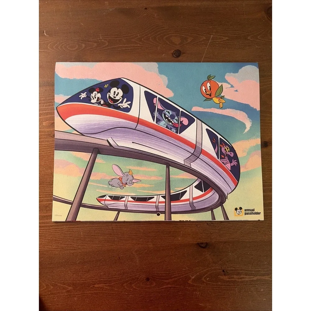 2026 Walt Disney World Full Color Calendar with stickers. Annual Passholder only